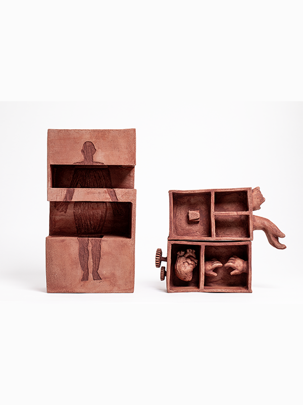 Custody of What Was Exiled, drawer contents by Lauren Cleary